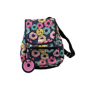 Women's Luv Betsey Donut Print Backpack One Size Blue Pink
